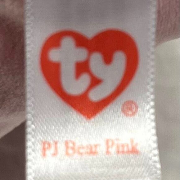 Baby TY PJ Bear Pink Non-Removable Pajamas Plush Toy - Picture 5 of 6